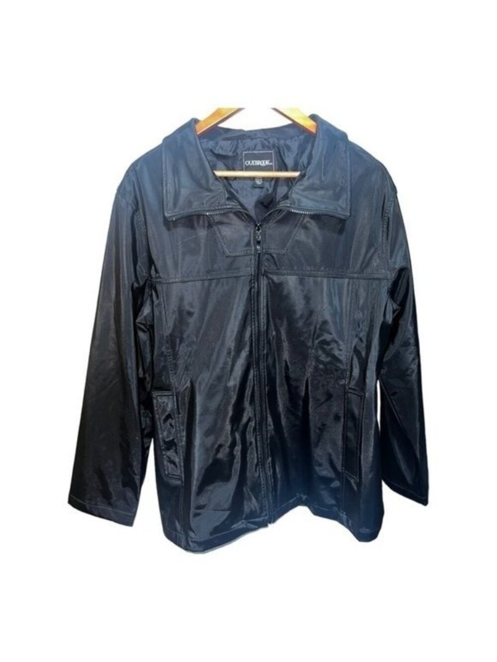 Outbrook Jacket Womens L (12/14) Black Waterproof Adjustable Waist & Pockets